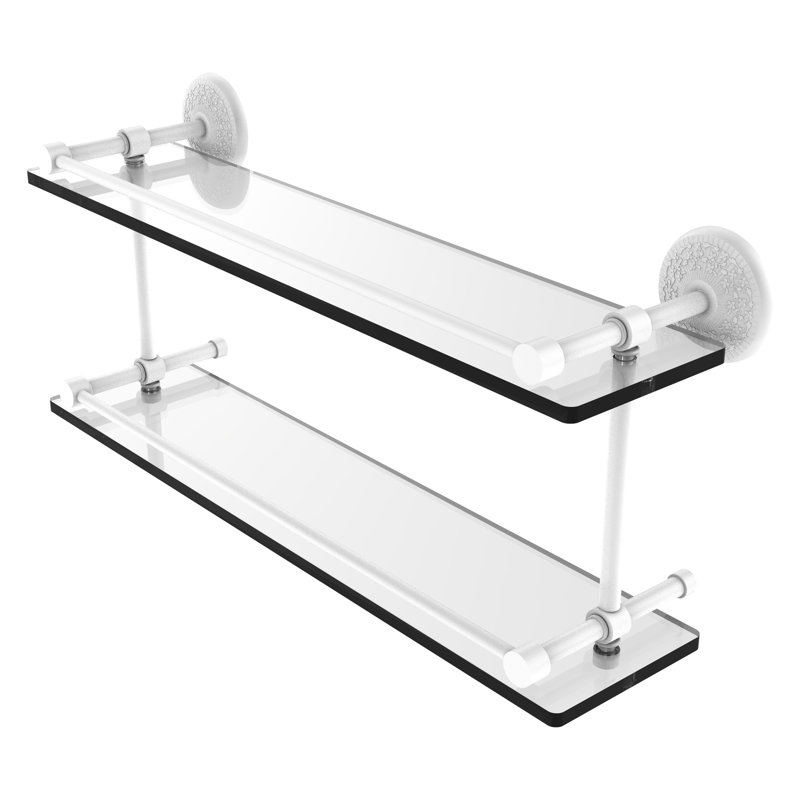 Tilney 2 Piece Tiered Shelf, Polished Chrome
