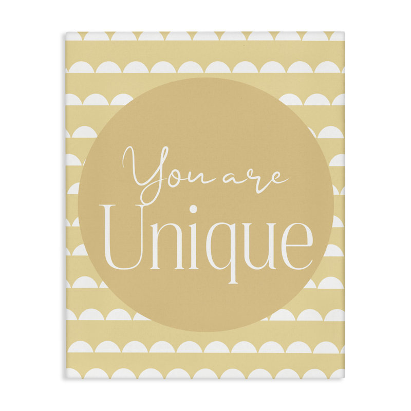 «You Are Unique Sentiment», conception par Christine Simpson Art, H 30 po x l 24 po