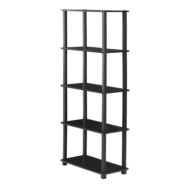 Maxine 59.9cm W Manufactured Wood Shelving Unit, Americano/Black