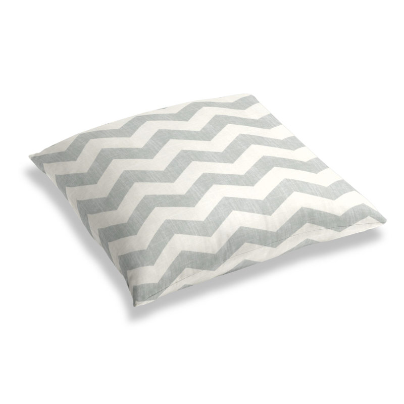 Live Wire Linen Square Pillow Cover & Insert, Glacier