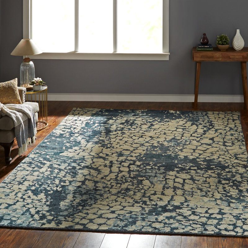 Champlin Wool Abstract Area Rug, Rectangle 2' x 3'
