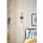 Poppy Large Indoor Two-Light Wall Sconce w/ Clear Seedy Glass Globes