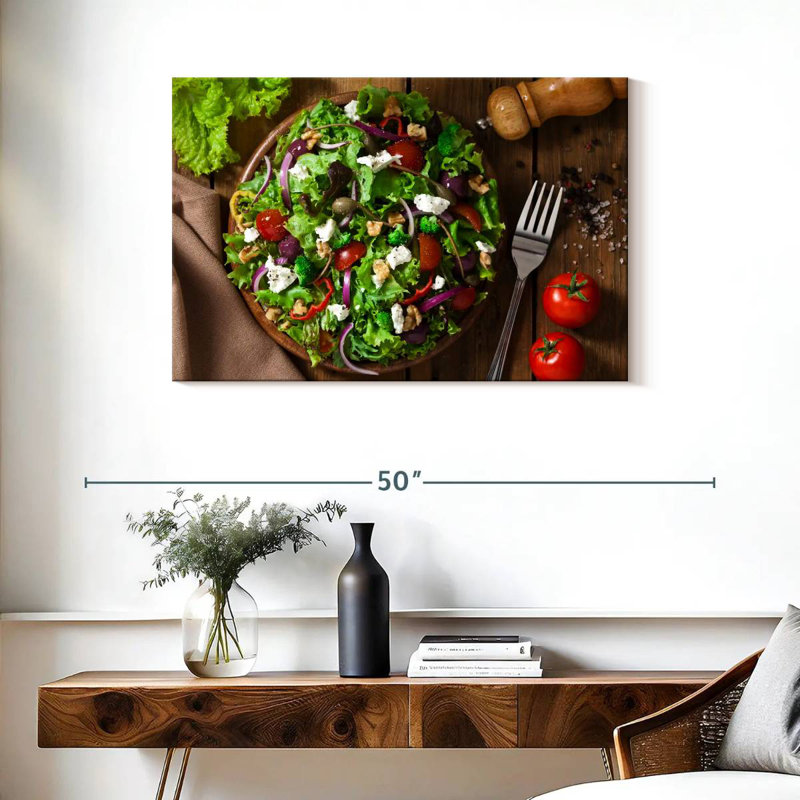 Laitue Yarlin et salade de radicchio, H 24 po x l 36 po