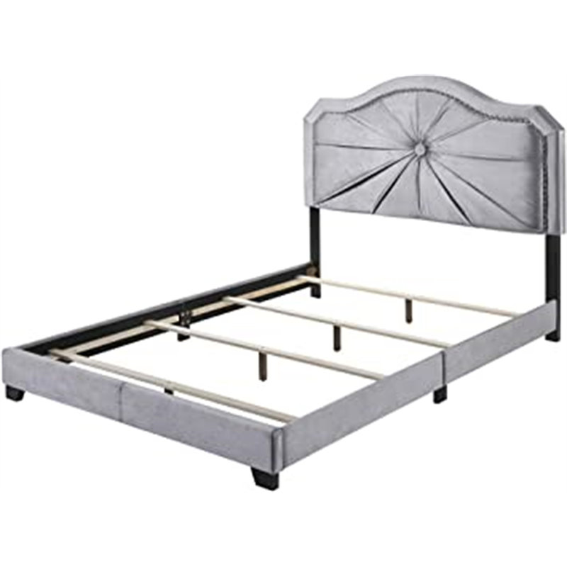 Kebra Upholstered Bed, Platform Bed, Bed Frame