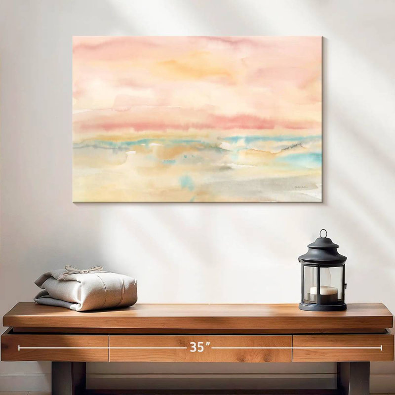 Avery Blush Seascape, 16" H x 24" W