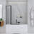 Jraty 39.3'' W x 55'' H Door Frameless Tub Door -97780855