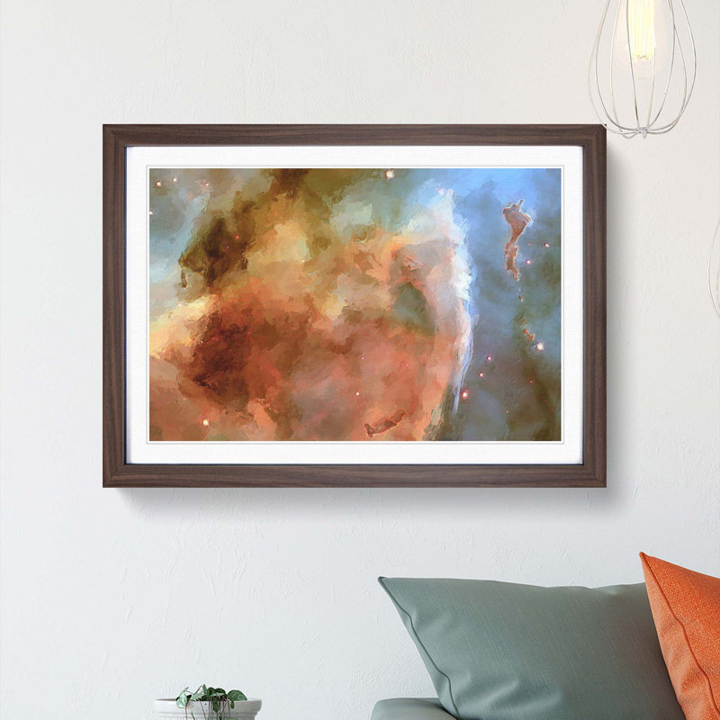 Universe Vol.40 in Abstract - Picture Frame Graphic Art Print, Walnut Framed, 62cm H x 87cm W x 2cm D
