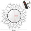 Miroir mural rond