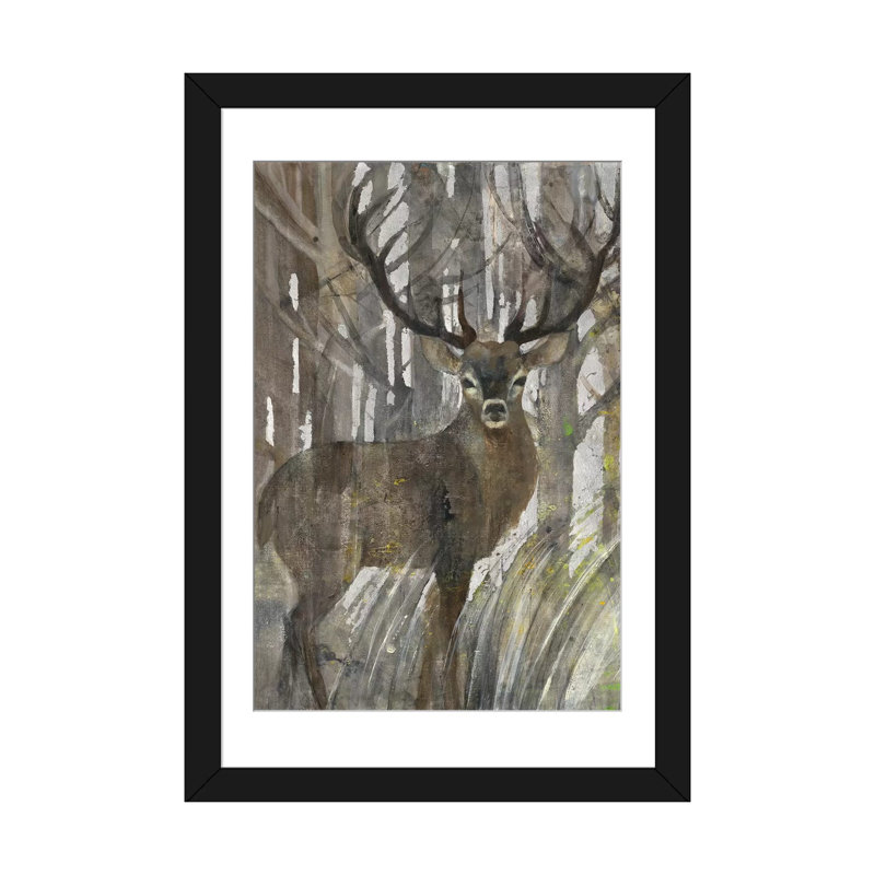 The Guardian, reproduction d'art sur toile tendue, H 24 po x l 16 po x P 1 po, Papier d'art encadré noir, Blanc
