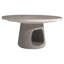 Sereno Round Walnut Wood Dining Table