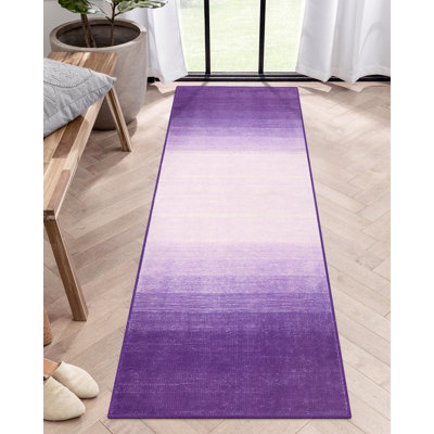 Abstract Ombre Plush Area Rug – Soft Gradient Accent with Non-Slip Backing
