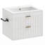 Meuble-lavabo flottant 24 po à DEL avec lavabo, tiroirs à fermeture en douceur et porte-serviettes-129855825