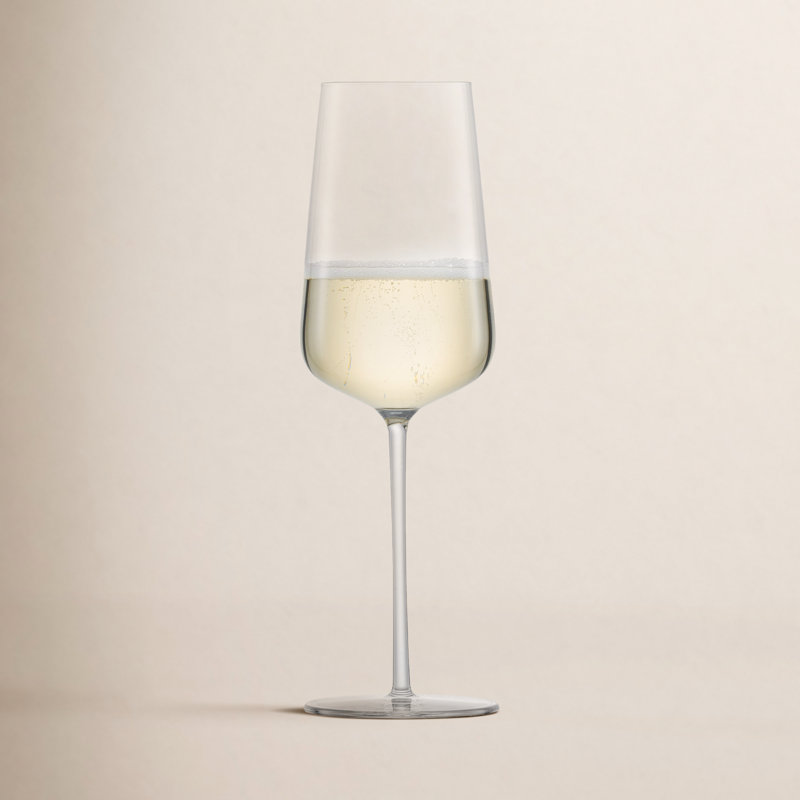 Vervino Champagne Lead Free Crystal Flute, 11.8 Oz