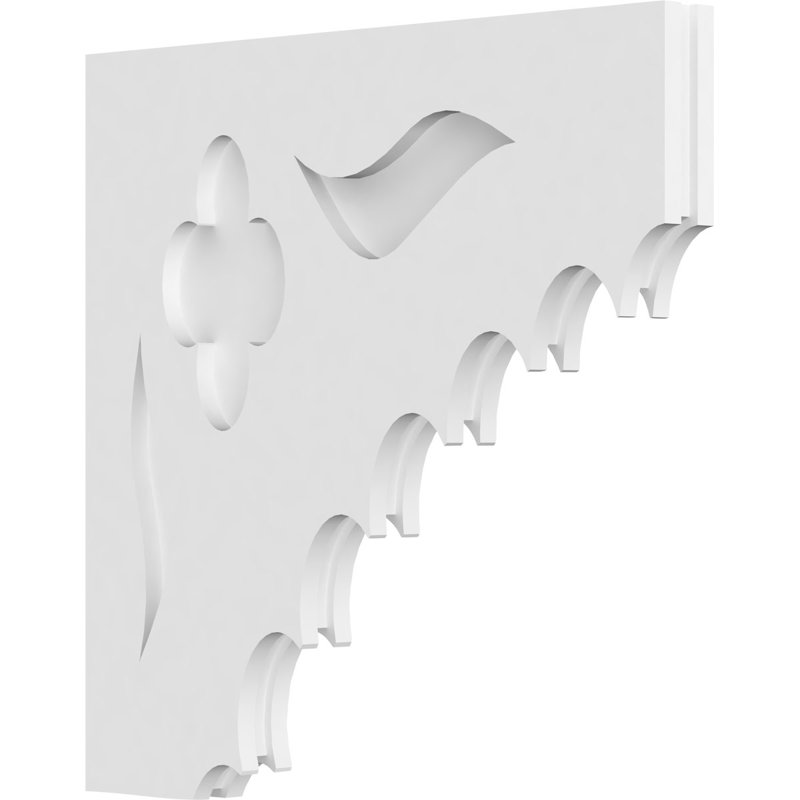 Corbeau en PVC de qualité architecturale Wellington, H 20 po x l 20 po x P 1,875 po