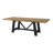 Black Trestle Table With Leaf