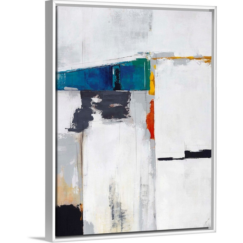 Reproduction d'art sur toile, Cadre flottant blanc, H 26 po x l 20 po x P 1,75 po