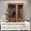 Sauna infrarouge d'intérieur en bois de cèdre pour 2 personnes avec lumière rouge et chromothérapie Backyard Discovery Rylan