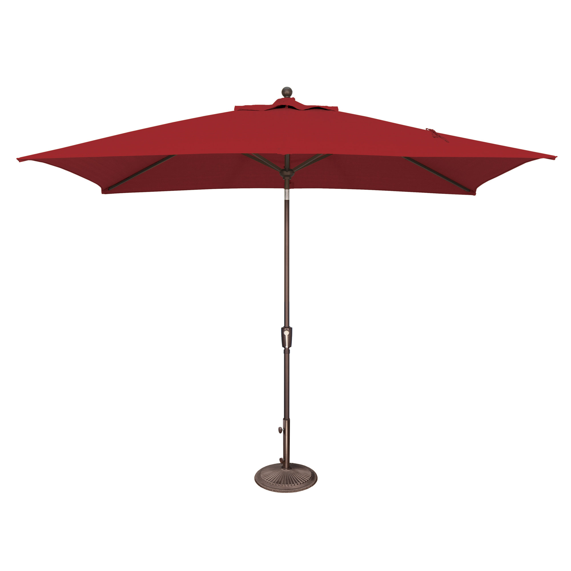 Launceston 78'' Outdoor Umbrella, Really Red Solefin, Bronze