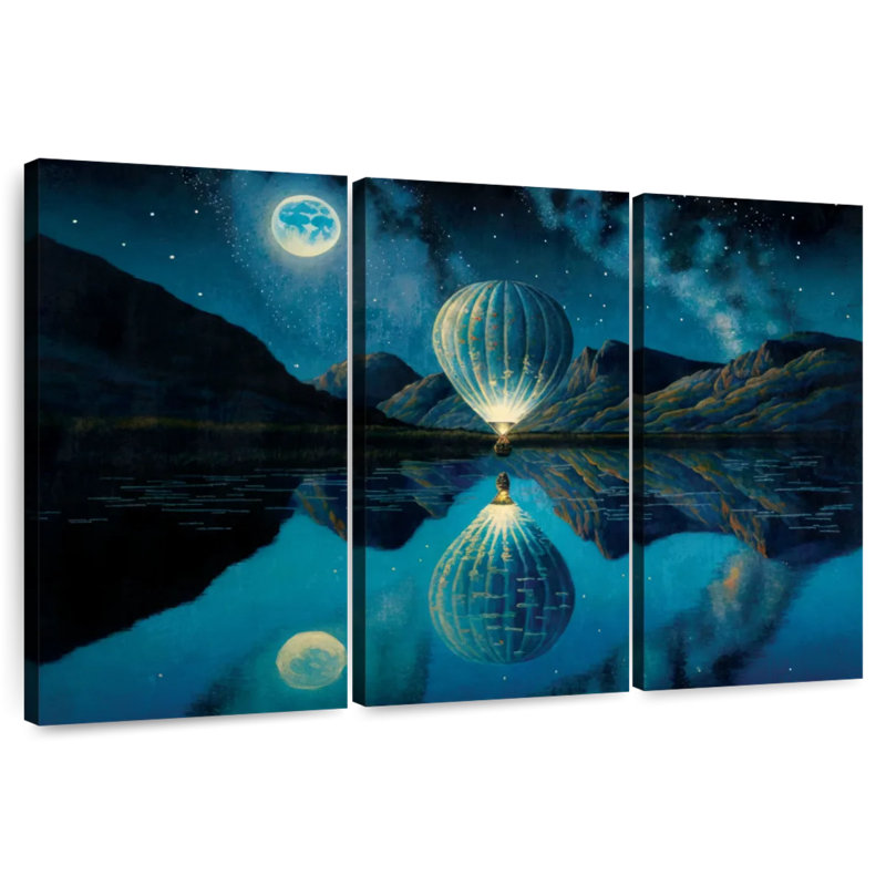 Mehar Illuminated Hot Air Balloon, 36" H x 57" W