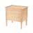 Barker Modern 2-Drawer Nightstand with Tray Top & Solid Wood Legs
