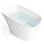 Baignoire profonde autoportante à surface solide de 51 pouces avec siège