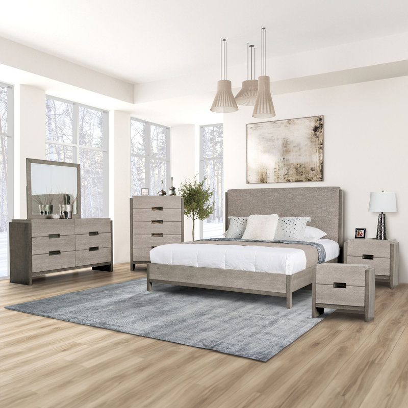 Ensemble de chambre à coucher 6 pièces Alderville, Très grand