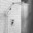 LAVA ODORO Modern Square Shower System With Rainfall Shower Head And Handheld Spray, Pressure Balanced Valve, All-Metal Construction, Diverter Trim Kit-114406162