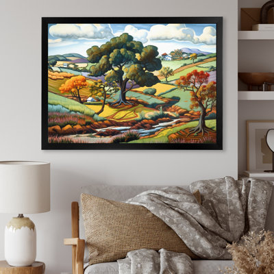 Peinture d'automne «Mountain Beauty Serenity»