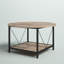 Bertran 80cm W Round Coffee Table with Storage Shelf-655224041-655262446