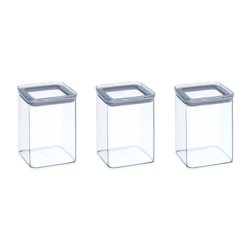 Food Storage Container 1.0lt with Air Sealed Lid Set 3