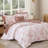 Comforter Set -7 Pieces Botanical Olive Green Comforter for All Seasons, Bed in a Bag with Flowers Floral Comforter, Sheets, Pillowcases & Shams-124311211-111986125