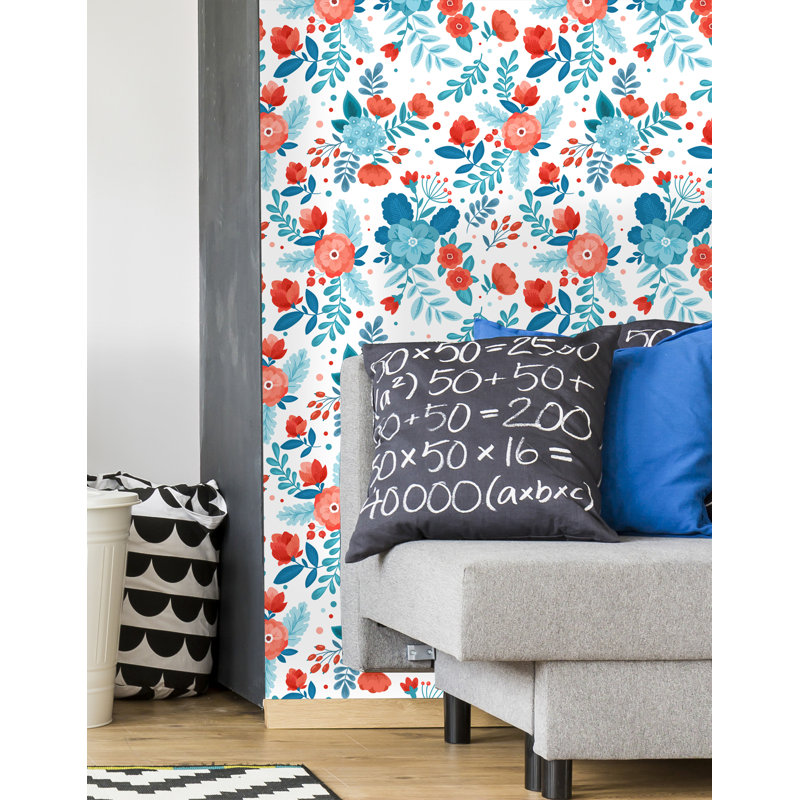 Rouleau de papier peint adhésif amovible L 10 pi x l 25 po Julia