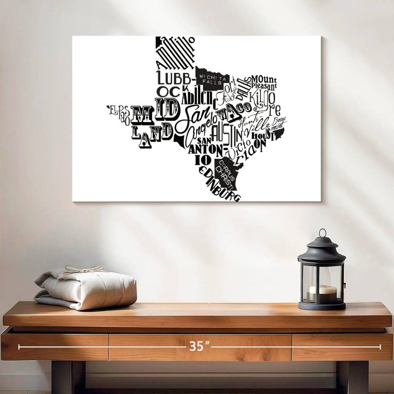 Aliaz Texas - noir, H 16 po x l 24 po