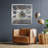 Wall Clock 24" Square Oversized for Living Room decor with Real Moving Gears America Collection-94246275