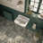 Whitehaus 24" Console with Integrated Rectangular Bowl, Brass Leg Support and Side Towel Bar-27330540-27330536