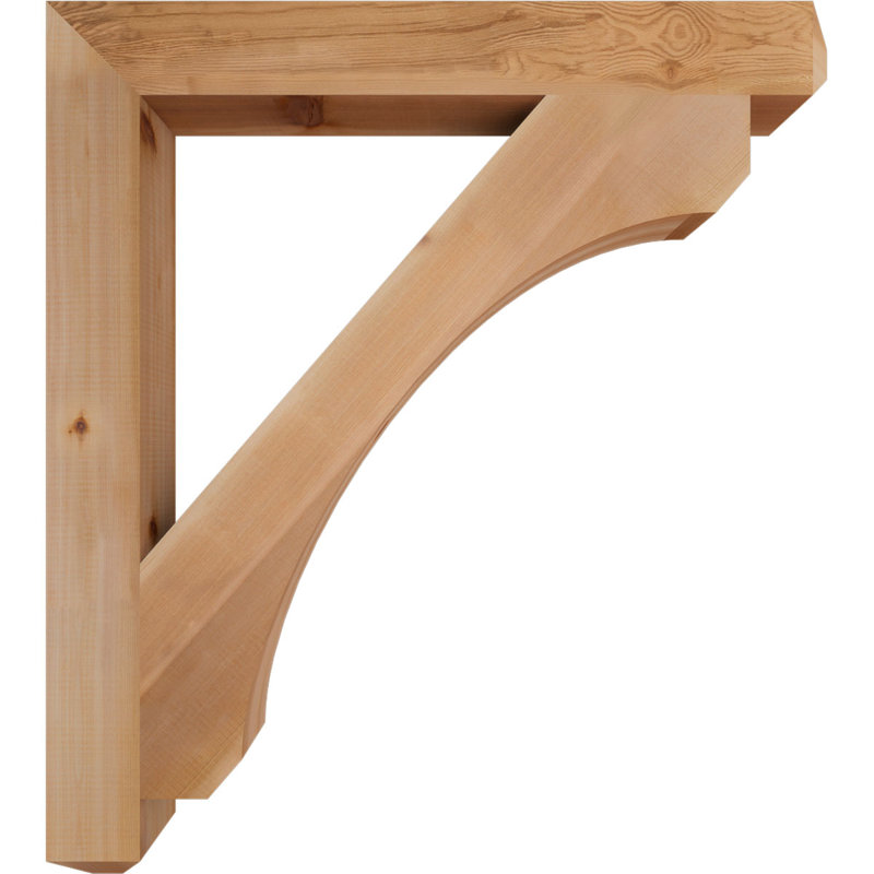 Support lisses 3 1/2 po x P 34 po x H 38 po, cèdre rouge de l'Ouest, Western Red Cedar (Smooth), H 38 po x l 3,5 po x P 34 po