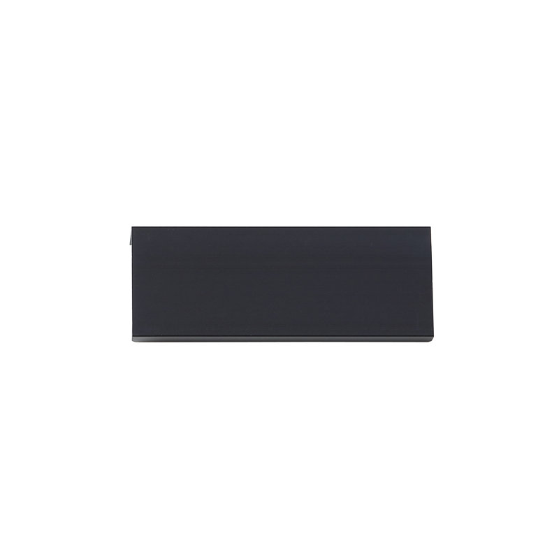 2-1/2 in. (64mm) Centre-to-Centre Matte Black Finger Edge Tap Cabinet Pull