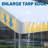 Quictent 10x20 ft Heavy Duty Carport Car Canopy Galvanized Car Tent Outdoor Boat Shelter with Reinforced Structure - White-120742833