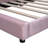 Upholstered Velvet Scalloped Bed
