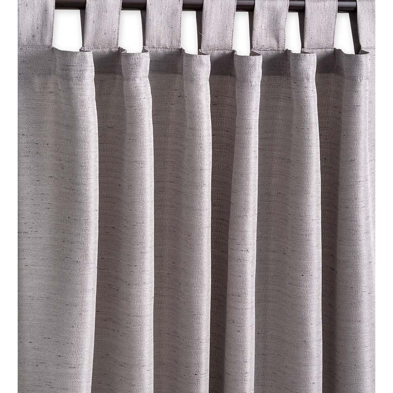Semi Sheer Curtain, Ash Gray, 84" W x 110" L