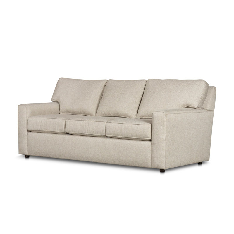 Leigh 84" Square Arm Sofa Bed, Hanson Taupe Performance