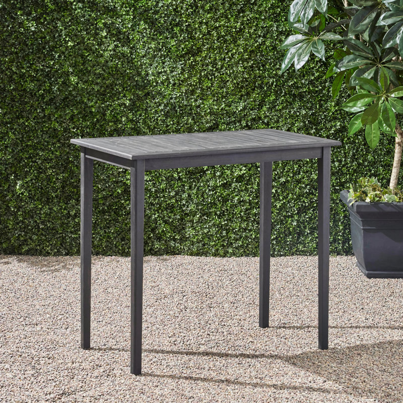 Table de bar en bois - gris foncé, minimaliste Garden Party, 41 "haute température, pour et pour l'extérieur, 40