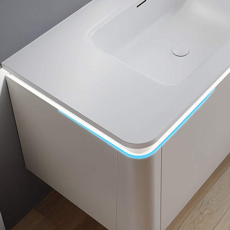 Modern simple rock plate bathroom cabinet