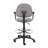 Jea Drafting Stool Chair, Adjustable, Gray Tweed, Round Footring-118318898