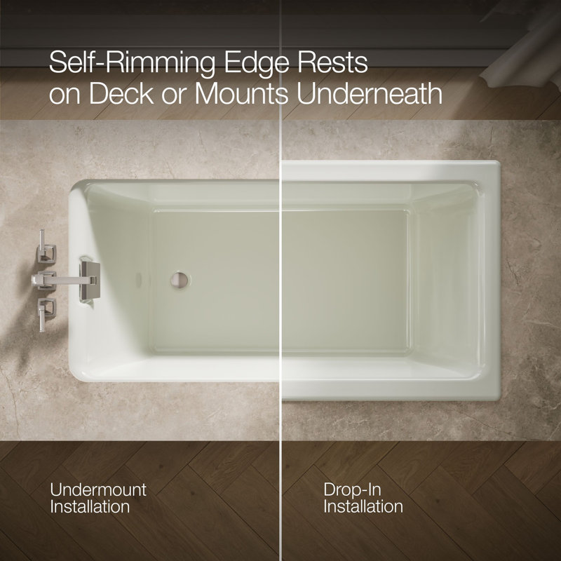 Tea-for-Two® 66" x 36" Dop-In or undermount, Dune