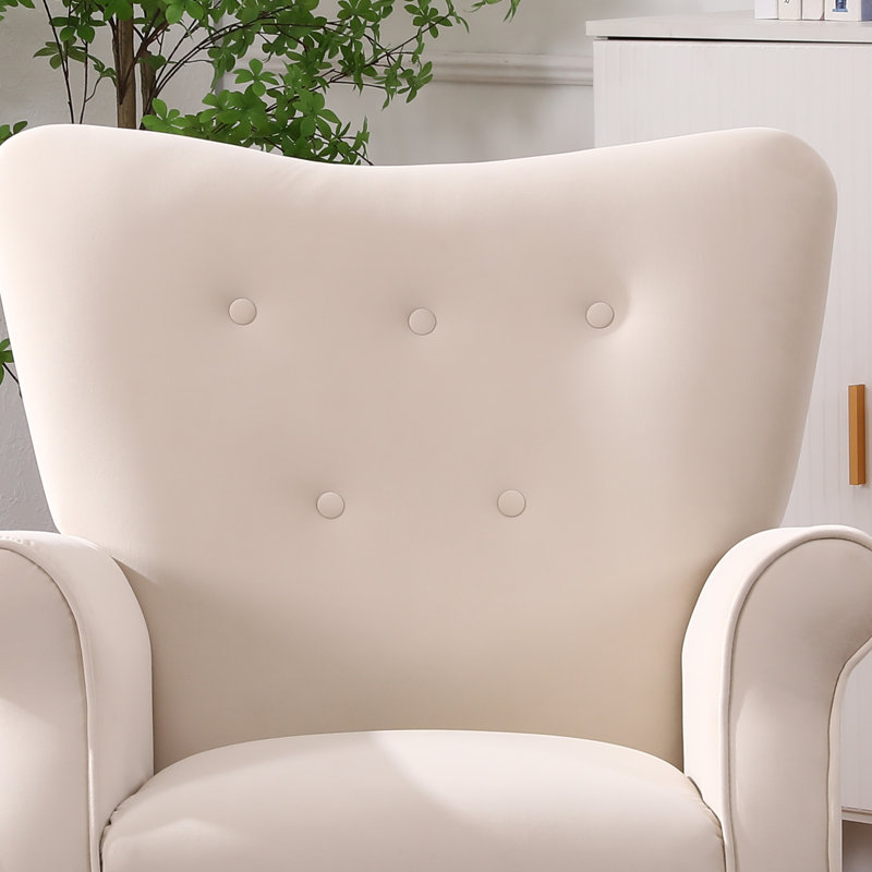 Chaise berçante Maylie, Beige