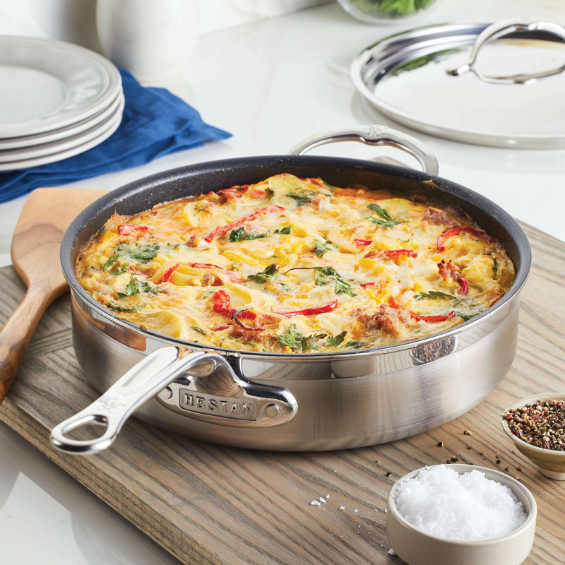 ProBond 10-Piece TITUM® Nonstick Set (1.5Qt and 3Qt Covered Saucepans, 8Qt Covered Stockpot, 3.5Qt Covered Sauté with Helper Handle, 8.5" and 11" Open Skillets)