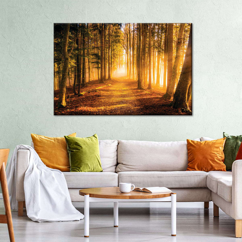 " Morning Forest Path " by Michael A, 8" H x 12" W x 1" D