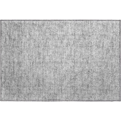 Premium Machine Washable Prisco Silver Rug