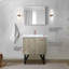 Meuble-lavabo rustique 30 po x 20 po avec comptoir en marbre, robinet en or rose, miroir de 28 po et teinture pour une utilisation à long terme